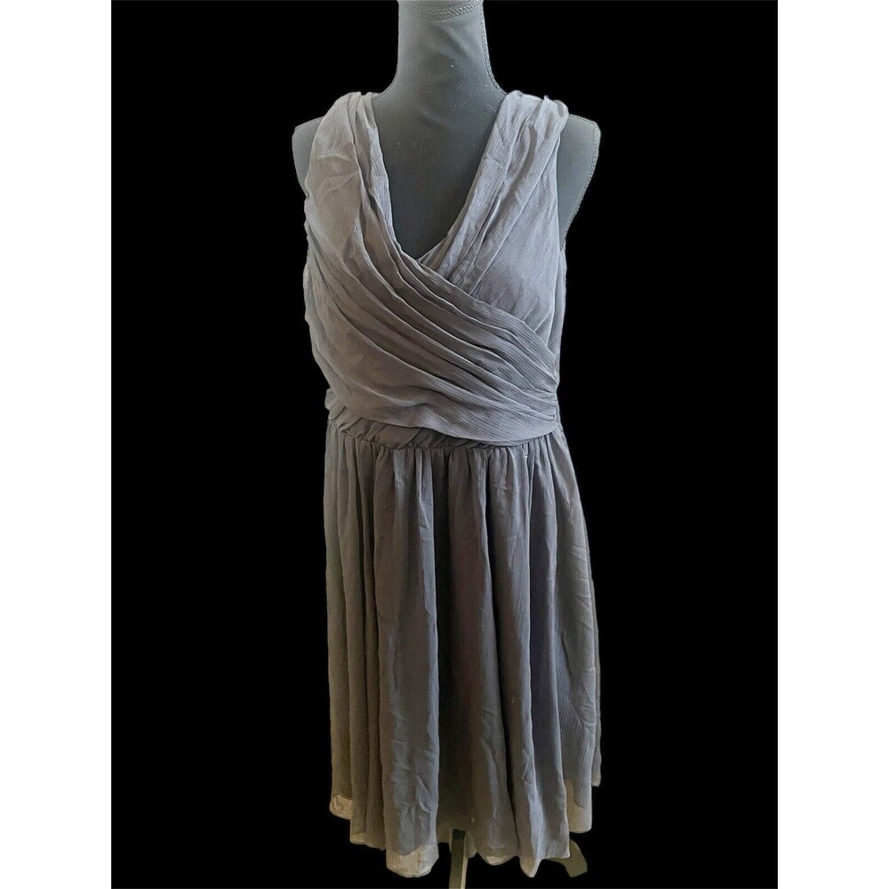 H&M Grey Wrap Dress Size 14